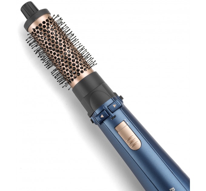 Фен-щетка Babyliss Style Pro, 1000Вт, режимов-2, хол. обдув, иониз-я, чехол для хранения, керамика, синий