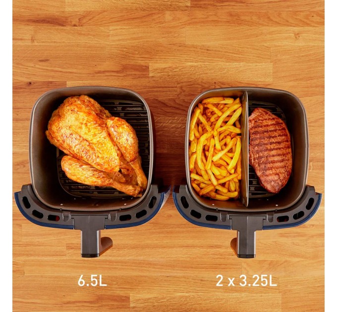 Мультипечь Tefal EasyFry&Grill XXL, 1830Вт, чаша-6.5л, сенсорное управл., 8 програм, пластик, серо-синий