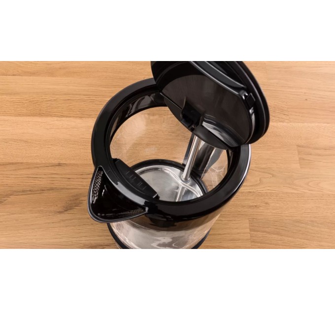 Електрочайник Bosch 1.7л, скло, чорний