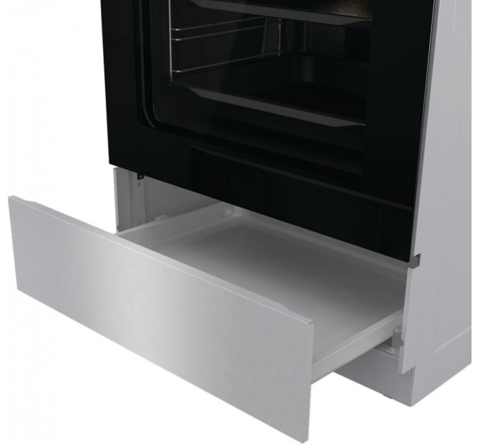 Плита Gorenje электрическая стеклокерамическая, 71л, 60x60см, дисплей, программатор, нерж