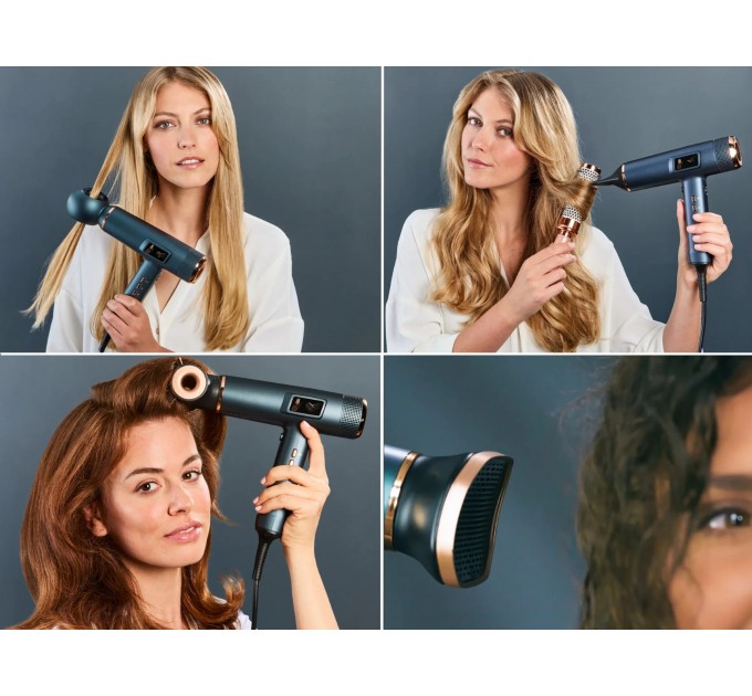 Фен Rowenta aestria For you, 1800Вт, режимов-3, дифузор, иониз-я, хол. обдув, синий