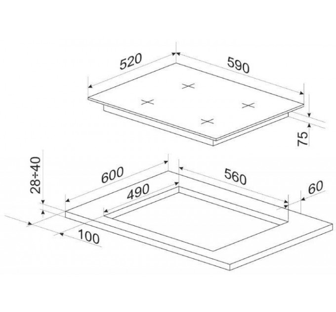 Варочная поверхность Hansa газовая, 60см, чугун, белый