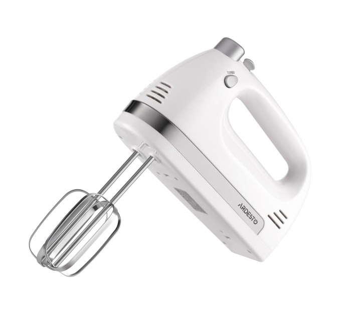 Миксер ARDESTO ручной 300Вт, насадки-4, турборежим, белый