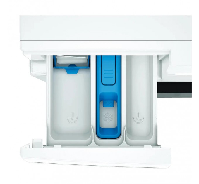 Стиральная машина Whirlpool фронтальная, 7кг, 1200, A+++, 49.6см, дисплей, пар, инвертор, люк черный, белый