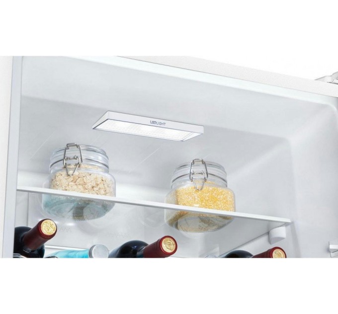 Холодильник Gorenje з нижн. мороз. камерою, 185х60х60см, 2 дв., Х- 207л, М- 93л, A++, NoFrost Plus, Fresh zone, Зовн. Диспл, білий