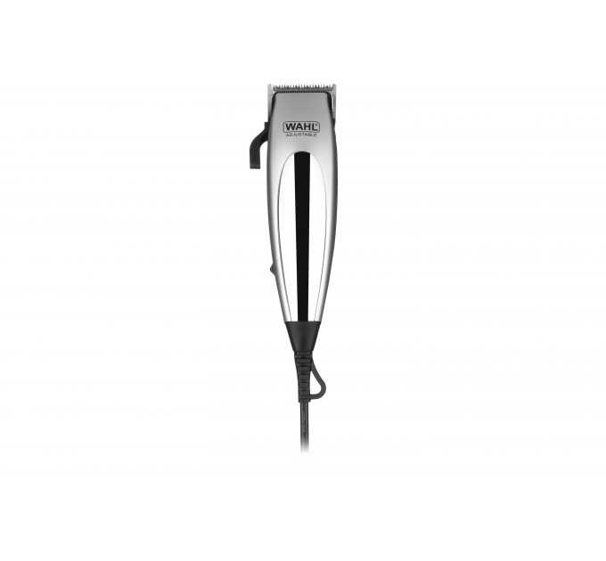 Машинка для стрижки WAHL HomePro Deluxe Combo, от сети, вибрационный мотор, насадок-12, мини-триммер в компл., серебристый