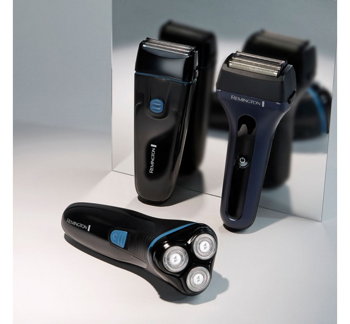 Бритва електр. Remington Style роторная, бритв.головок-3, сух., триммер,USB-C, черно-синий
