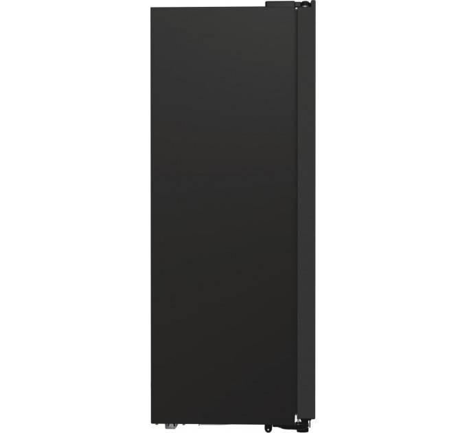 Холодильник SBS Gorenje, 179х70х92см, 2 дв., 376(190)л, А++, NF+, Инв. , Зона св-ти, диспенсер, генератор льда, Внешн.диспл, черный