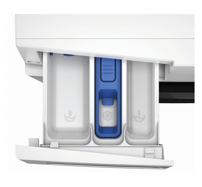 Стиральная машина Whirlpool фронтальная, 7кг, 1200, A, 49.6см, дисплей, пар, инвертор, люк черный, белый