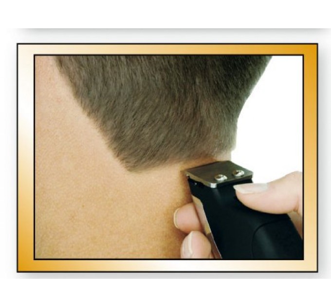 Машинка для стрижки WAHL HomePro, від мережі, вібраційний мотор, насадок-8, кейс,ножиці, гребінець в компл, сталь, чорно-сріблястий