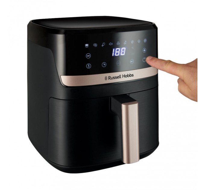 Мультипеч Russell Hobbs 1500Вт, чаша-5.5л, электронное управл., 9 авто. программ, пластик, чорний