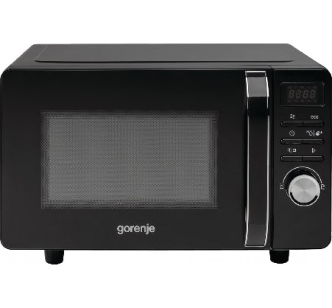 Мікрохвильова піч Gorenje, 20л, електр. керув., 700Вт, гриль, дисплей, чорний