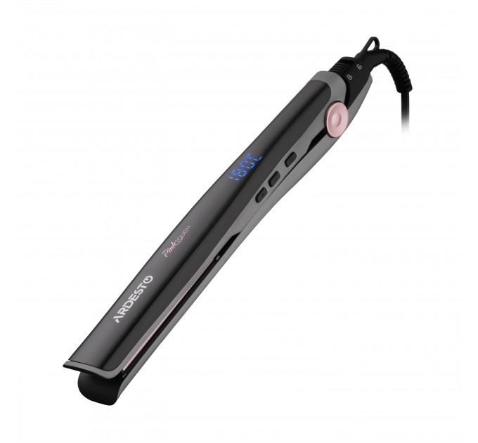 Выпрямитель ARDESTO Pink Touch, 32Вт, 110-200C, керамика, серый+розовый