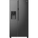 Холодильник SBS Gorenje, 179х70х92см, 2 дв., 376(190)л, А++, NF+, Инв. , Зона св-ти, диспенсер, генератор льда, Внешн.диспл, черный