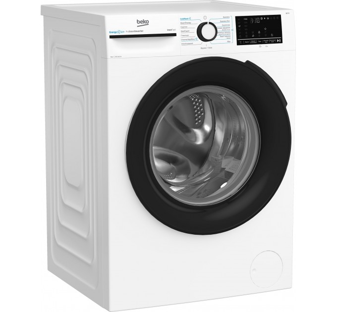 Стиральная машина Beko фронтальная, 10кг, 1400, A+++, 58см, дисплей, инвертор, пар, белый