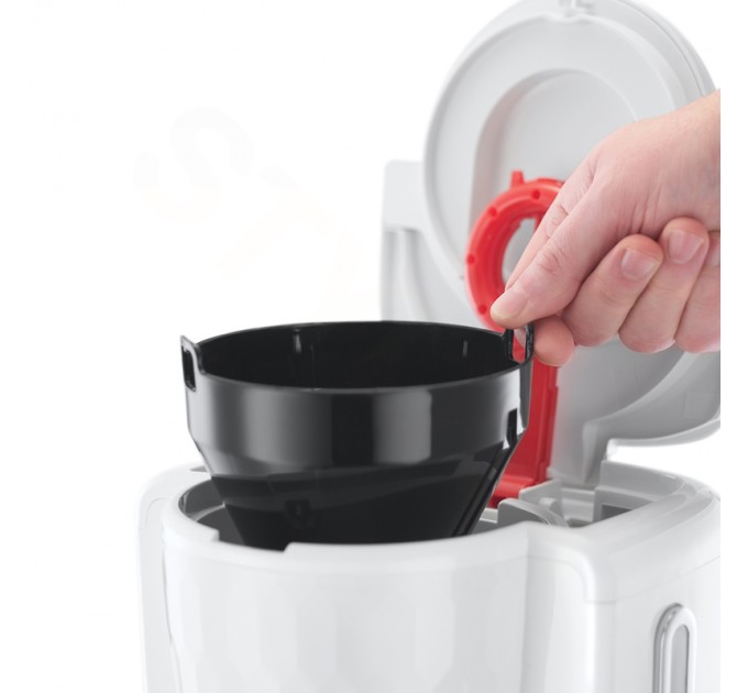 Кофеварка Russell Hobbs капельная Honeycomb 1.25л, молотый, белый