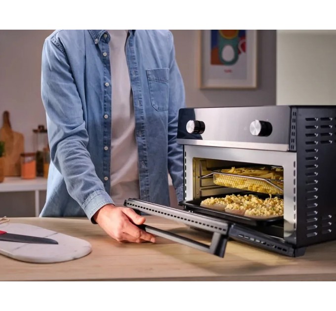 Мультипечь Tefal Easy Fry Oven Multifunctional, 1800Вт, механ. управл., пластик, черный
