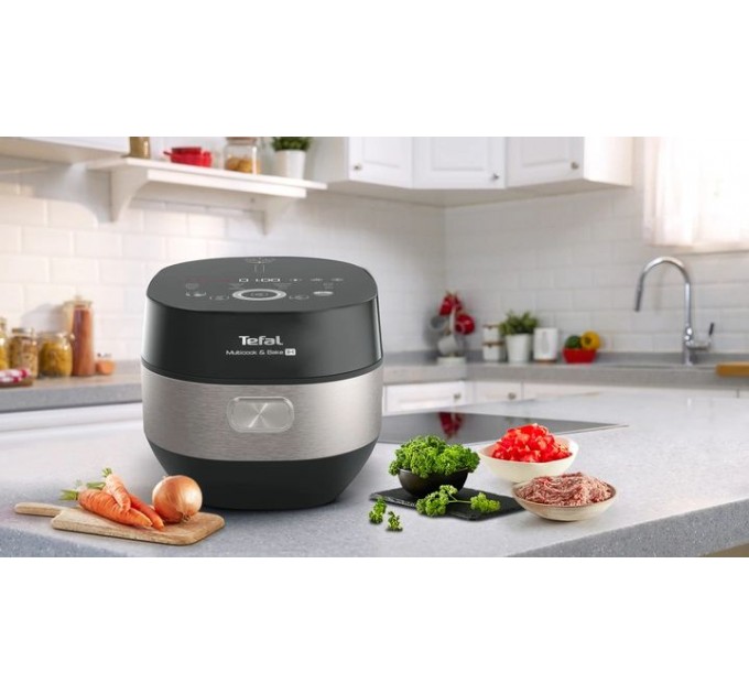 Мультиварка Tefal Multicook&Bake IH, 1500Вт, чаша-5л, электронное управл., металл/пластик, черный