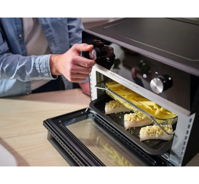 Мультипечь Tefal Easy Fry Oven Multifunctional, 1800Вт, механ. управл., пластик, черный