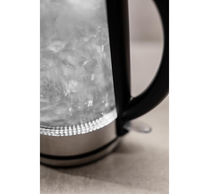 Электрочайник Gorenje 1.7л, 2,200 Вт, strix контроль, стекло, нерж