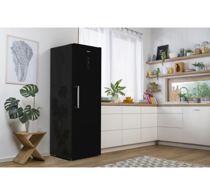 Холодильная камера Gorenje, 185x60х66, 398л, А++, дисплей, зона св-ти, черный