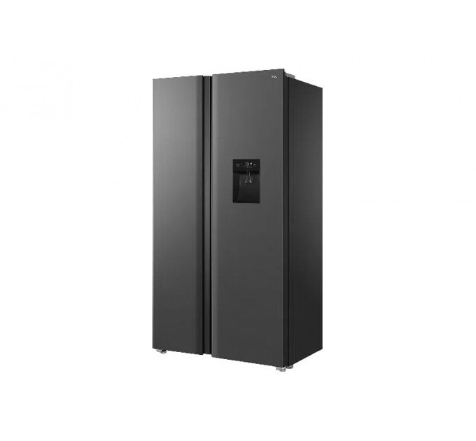 Холодильник TCL SBS, 177х92х74см, холод.отд.-396л, мороз.отд.-192л, 2дв., A++, NF, инв., диспл внешн., зона св-ти, диспенсер, нерж