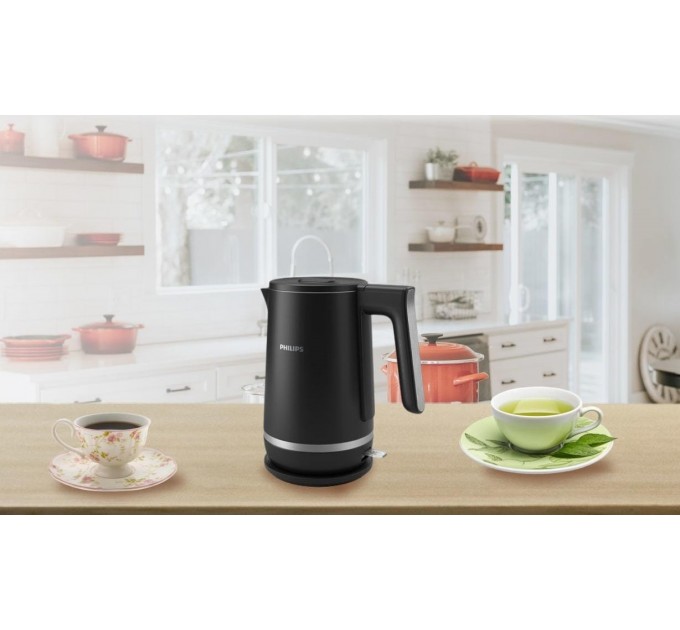 Электрочайник Philips Double Walled Kettle, 1.7л, Strix, с двойными стенками, STRIX, черный