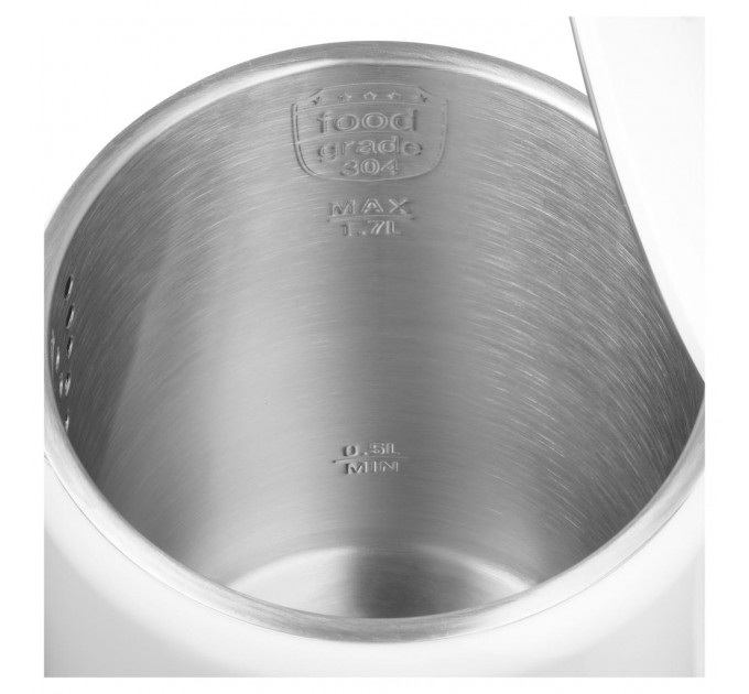 Електрочайник Sencor 1.7л, Strix, LED дисплей, подвійні стінки, сенс. керування, білий