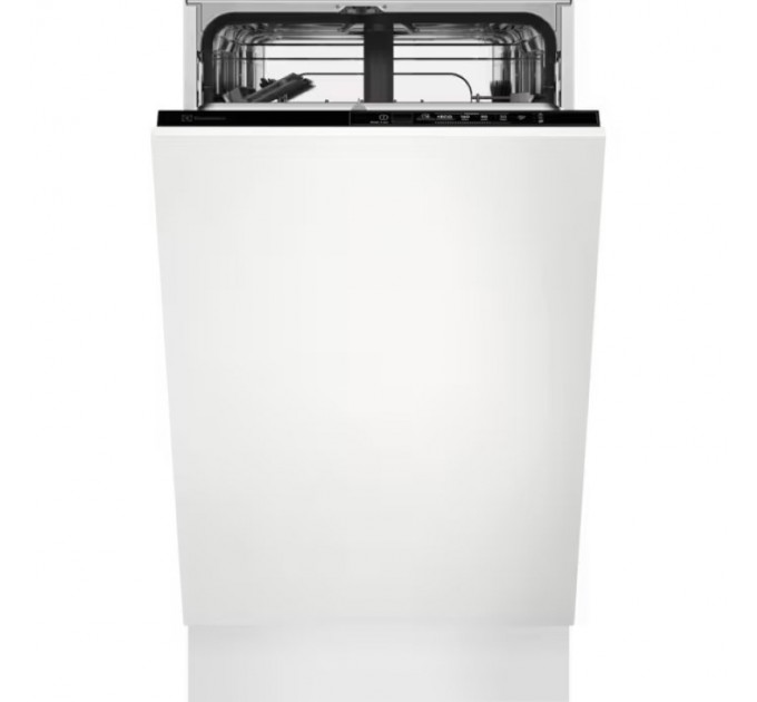Посудомийна машина Electrolux вбудована, 9компл., F, 45см, інвертор, чорний
