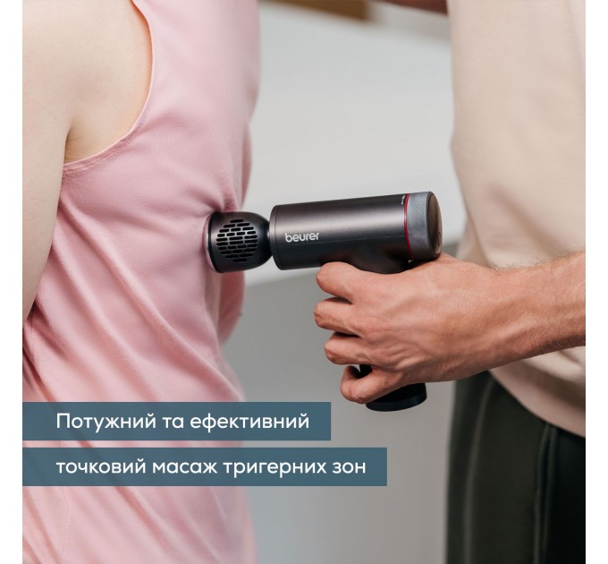 Масажер Beurer для тіла, літій- іонний акум., вага - 1,035кг, змінний чохол, чорний