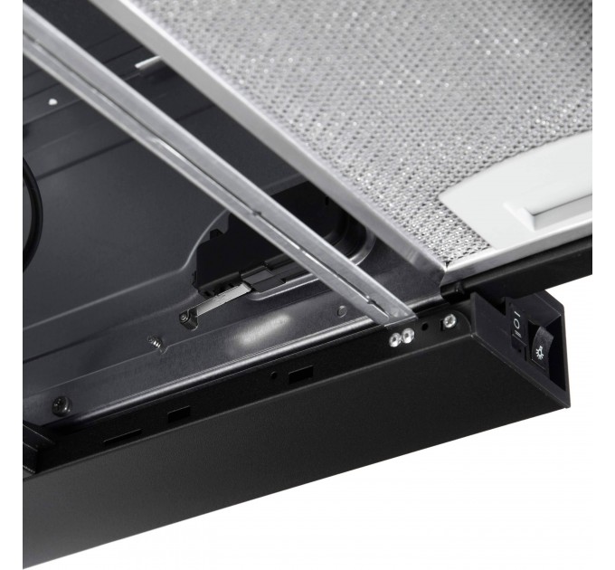 Вытяжка ARDESTO телескопическая, 60см, 700м3ч, метал, 2х1Вт LED, кнопочное, черный