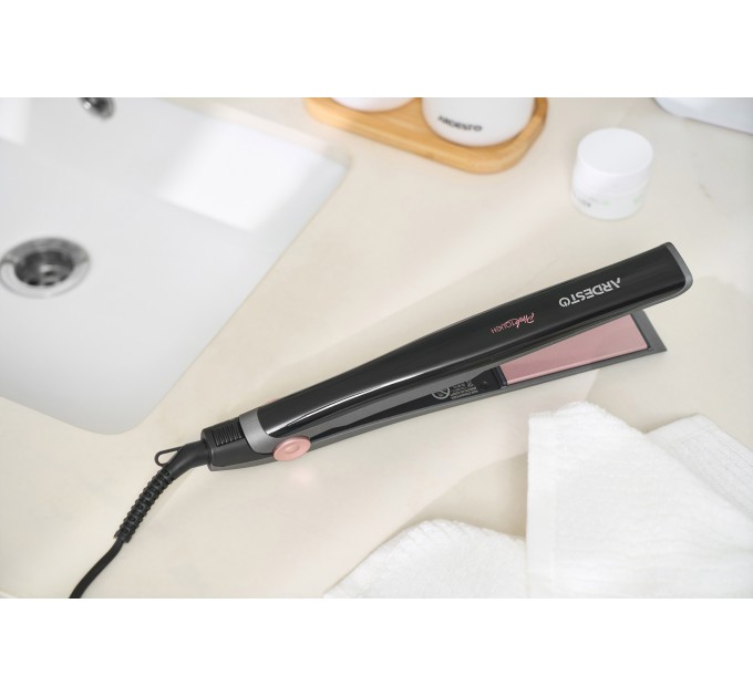 Выпрямитель ARDESTO Pink Touch, 32Вт, 110-200C, керамика, серый+розовый