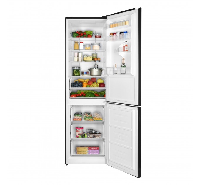 Холодильник ARDESTO с нижн. мороз., 195x60х67, холод.отд.-245л, мороз.отд.-97л, 2дв., А+, NF, диспл внешн., зона св-ти, черный