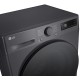 Стиральная машина LG фронтальная, 9кг, 1200, A, 48см, дисплей, пар, инвертор, черный