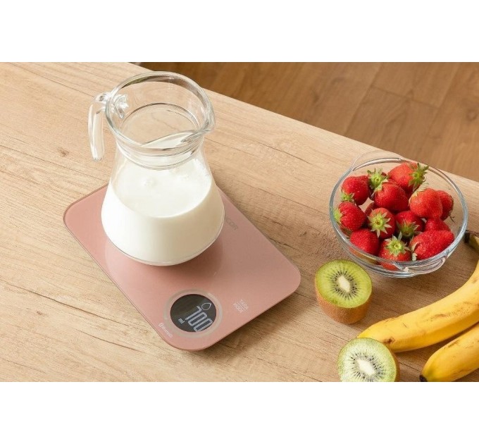 Весы Sencor кухонные, 5кг, подключение к смарфтону, AAAx2 , пластик, черный