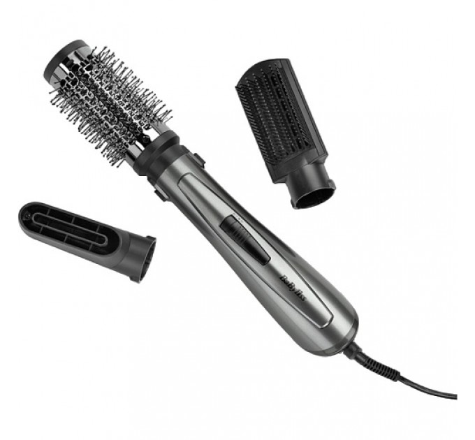 Фен-щетка Babyliss Xanadu, 1000Вт, режимов-2, хол. обдув, 2 насадки, серый