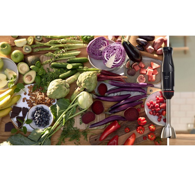 Блендер Bosch заглибний 1000Вт, 4в1, чорний