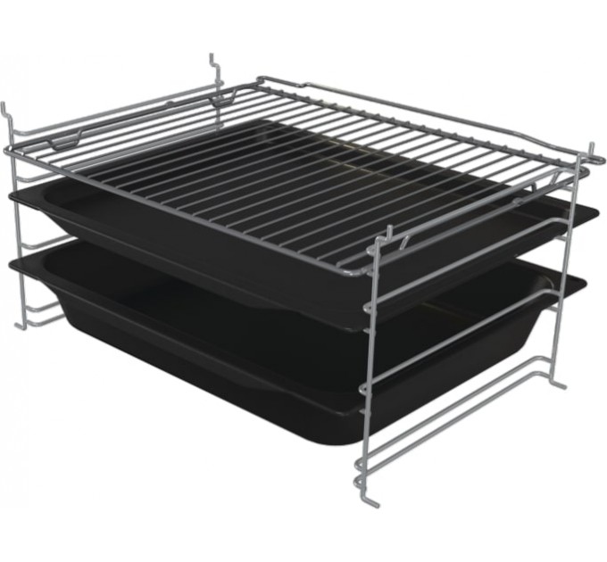 Плита Gorenje газовая, 67л, 50x60см, дисплей, IconLed, чугун, белый