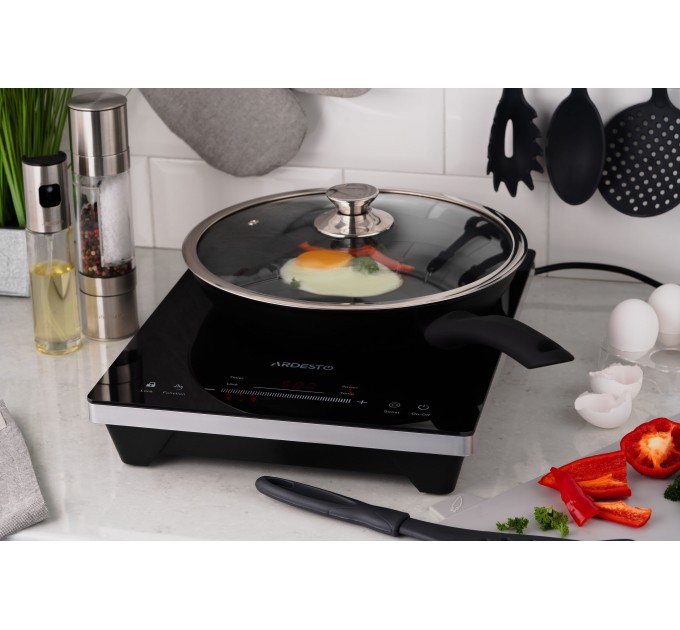 Плитка настольная ARDESTO индукионная, конф. - 1 на 1.8кВт, управл. - сенсорное, таймер, boost, черный