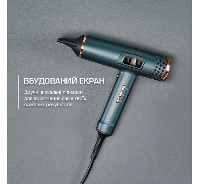 Фен Rowenta aestria For you, 1800Вт, режимов-3, дифузор, иониз-я, хол. обдув, синий