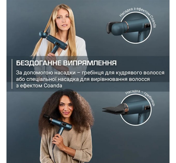 Фен Rowenta aestria For you, 1800Вт, режимов-3, дифузор, иониз-я, хол. обдув, синий