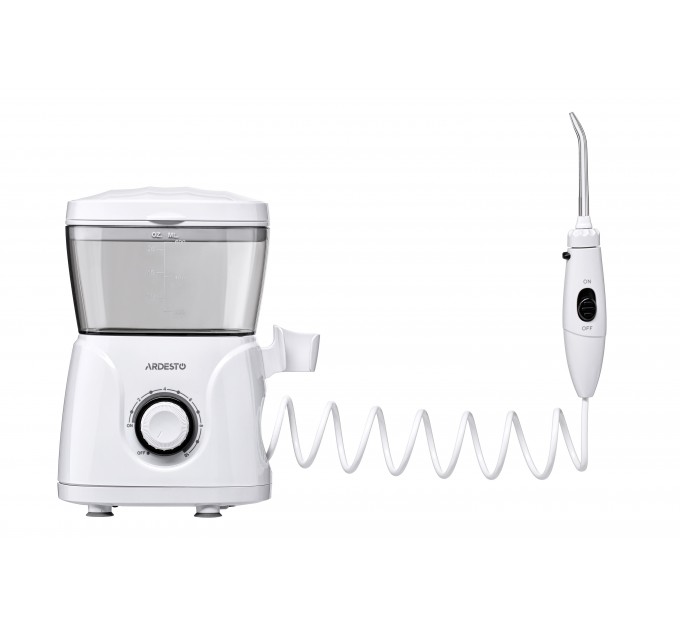 Ирригатор ARDESTO стационарный, чаша 600 мл, от сети , 8 насадок, белый