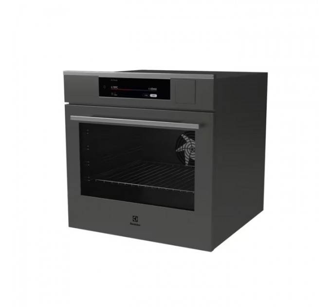 Духова шафа Electrolux електрична, 70л, А++, пара, дисплей, конвекція, ф-ція пароварки, телескопічні напрямні, чорний матовий