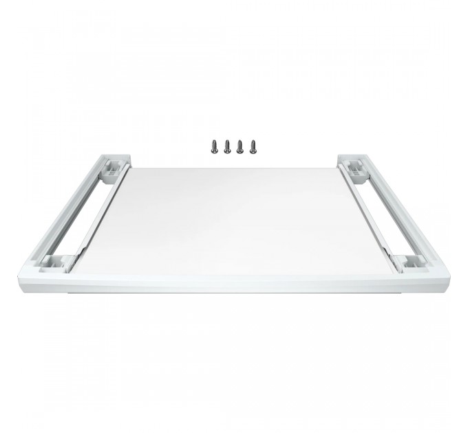 Комплект монтажный Bosch для соединения стиральной машины с сушильной машиной, выдвижная полка, белый