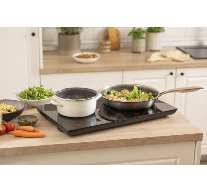 Плитка настольная Gorenje индукионная, комф. - 2 по 2кВт, управл. - сенсорное, таймер, черный