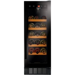 Холодильник Hansa для вина, 82x29.5х61.5, холод.отд.-57л, зон - 1, бут-20, ST, дисплей, черный