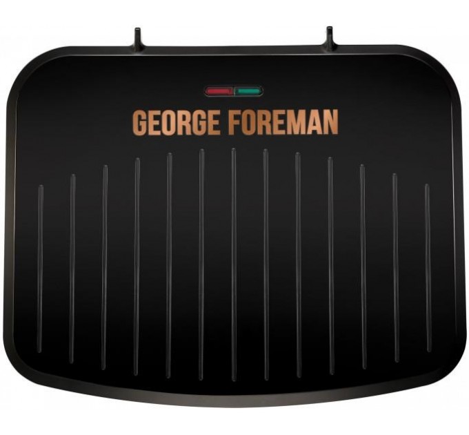 Гриль George Foreman прижимной Fit Grill Copper Medium 1630Вт, темп. режимов-1, пластик, черный