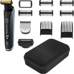 Триммер Rowenta Forever Sharp Ultimate для бороды и усов, акум., насадок-10, 120 мин. работы, дисплей, сталь, синий