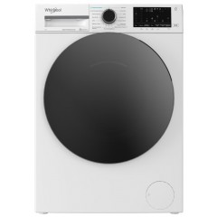 Стиральная машина Whirlpool фронтальная, 7кг, 1200, A, 49.6см, дисплей, пар, инвертор, люк черный, белый