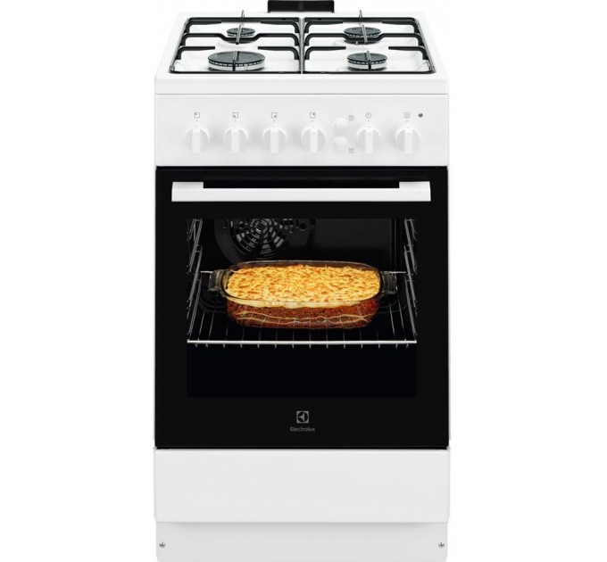 Плита Electrolux газовая, 57л, 50x60см, белый
